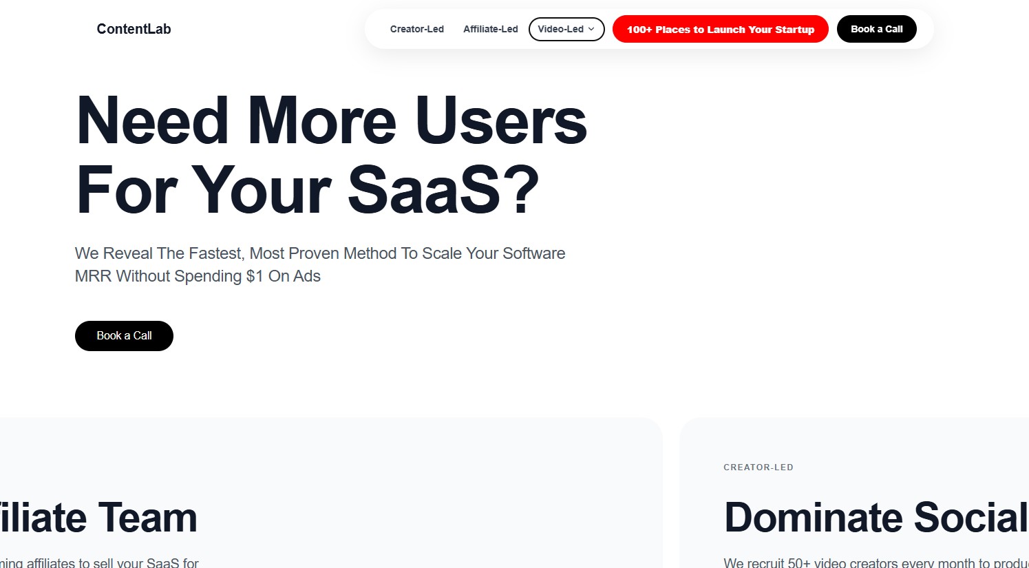 AI generated website example built with Lovable